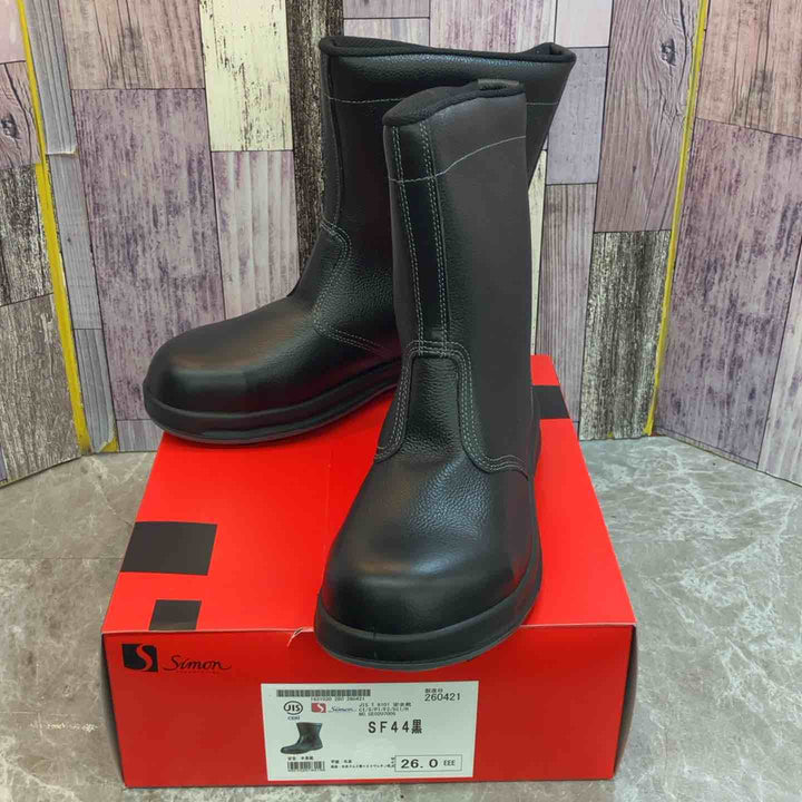 ◇Simon/シモン 安全靴 半長靴 SF44黒【八潮店】