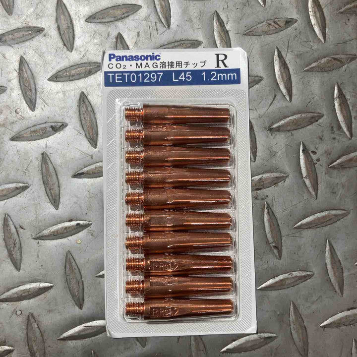 Panasonic パナソニック CO2・MAG溶接用チップ L45 1.2mm TET01297 R 100個入り【草加店】