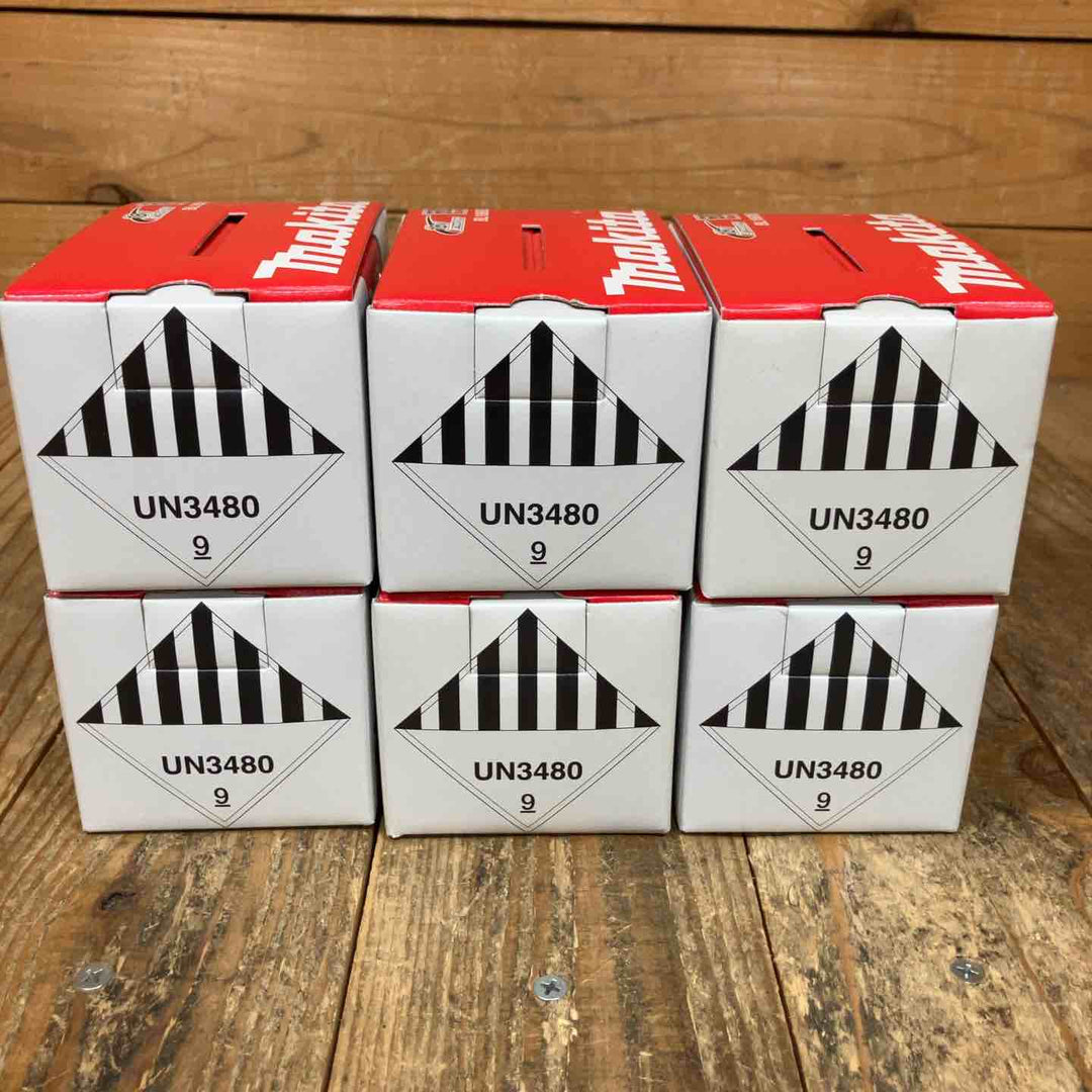 【未使用品】純正品 マキタ(makita) リチウムイオンバッテリー 18V/6.0Ah BL1860B 6個セット まとめ売り【所沢店】