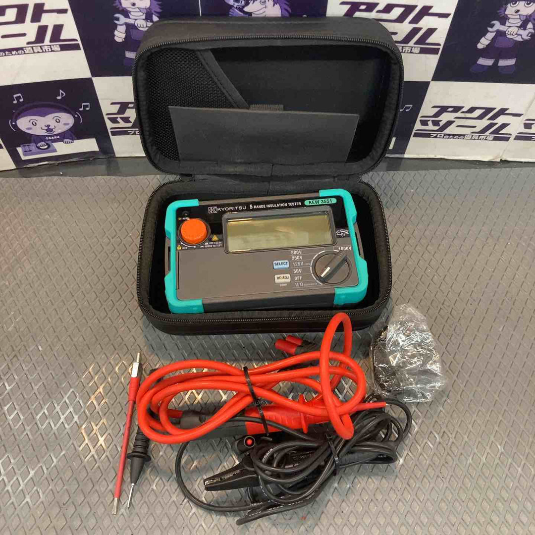 【中古品】共立電気計器 (KYORITSU) デジタル絶縁抵抗計 KEW3551【所沢店】