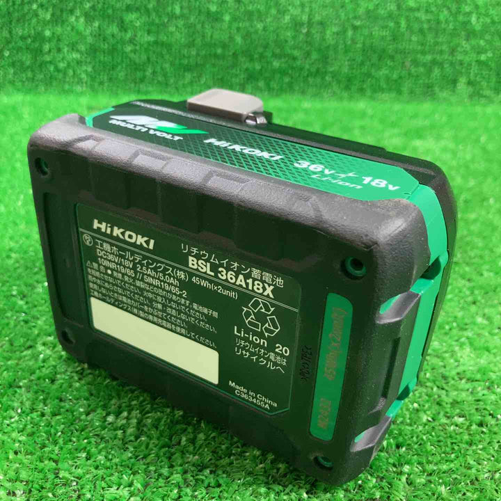 ハイコーキ(HIKOKI ※旧:日立工機) リチウムイオンバッテリー 36V/2.5Ah BSL36A18X【川崎店】