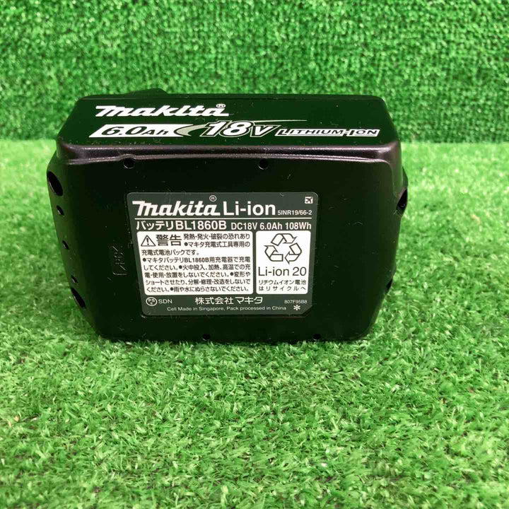 マキタ makita 18V リチウムイオン バッテリー 18V 6.0Ah BL1860B 【鴻巣店】