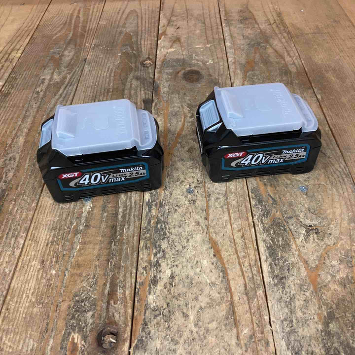 未使用品 マキタ(makita) リチウムイオンバッテリー 40Vmax/2.5Ah BL4025 バラシ 計2点【所沢店】