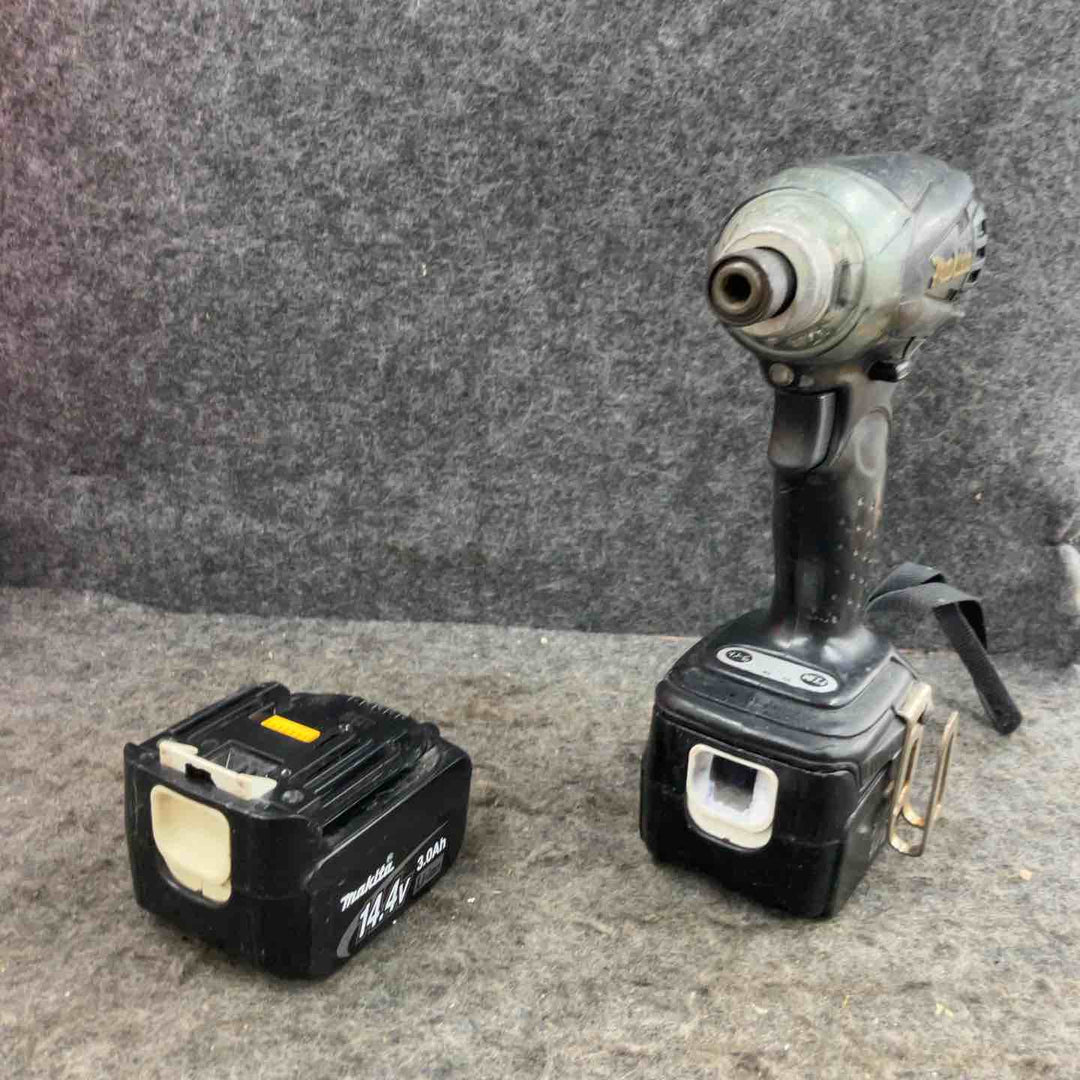 【現状品】★マキタ(makita) コードレスインパクトドライバー TD133DRFXB ケース(14.4V3.0Ahバッテリー*2[455][434]、充電器)【鴻巣店】
