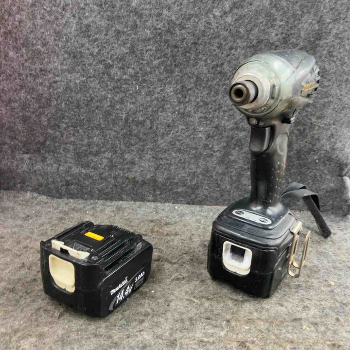【現状品】★マキタ(makita) コードレスインパクトドライバー TD133DRFXB ケース(14.4V3.0Ahバッテリー*2[455][434]、充電器)【鴻巣店】