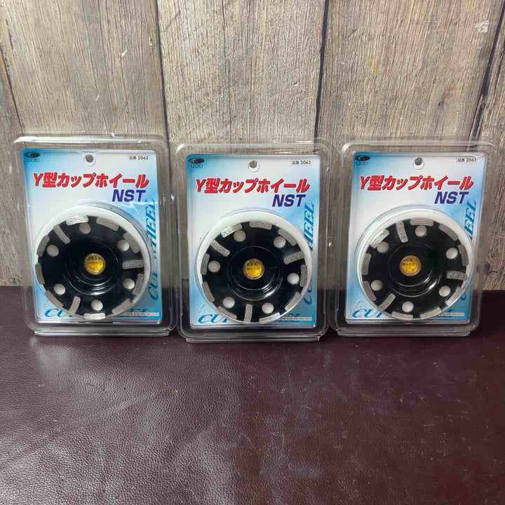 【未使用(店頭展示品)】◇呉英製作所 DIAMOND TOOLS Y型カップホイール NST 2063 3個セット【東大和店】