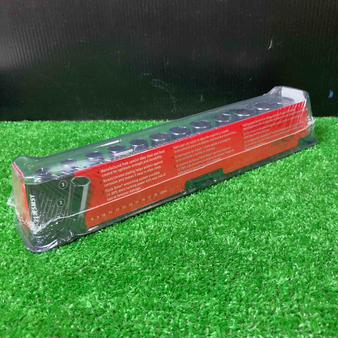 ★スナップオン(Snap-on) 3/8sqセミディープソケットセット 212FSMSY 8-19mm 12pcs【岩槻店】