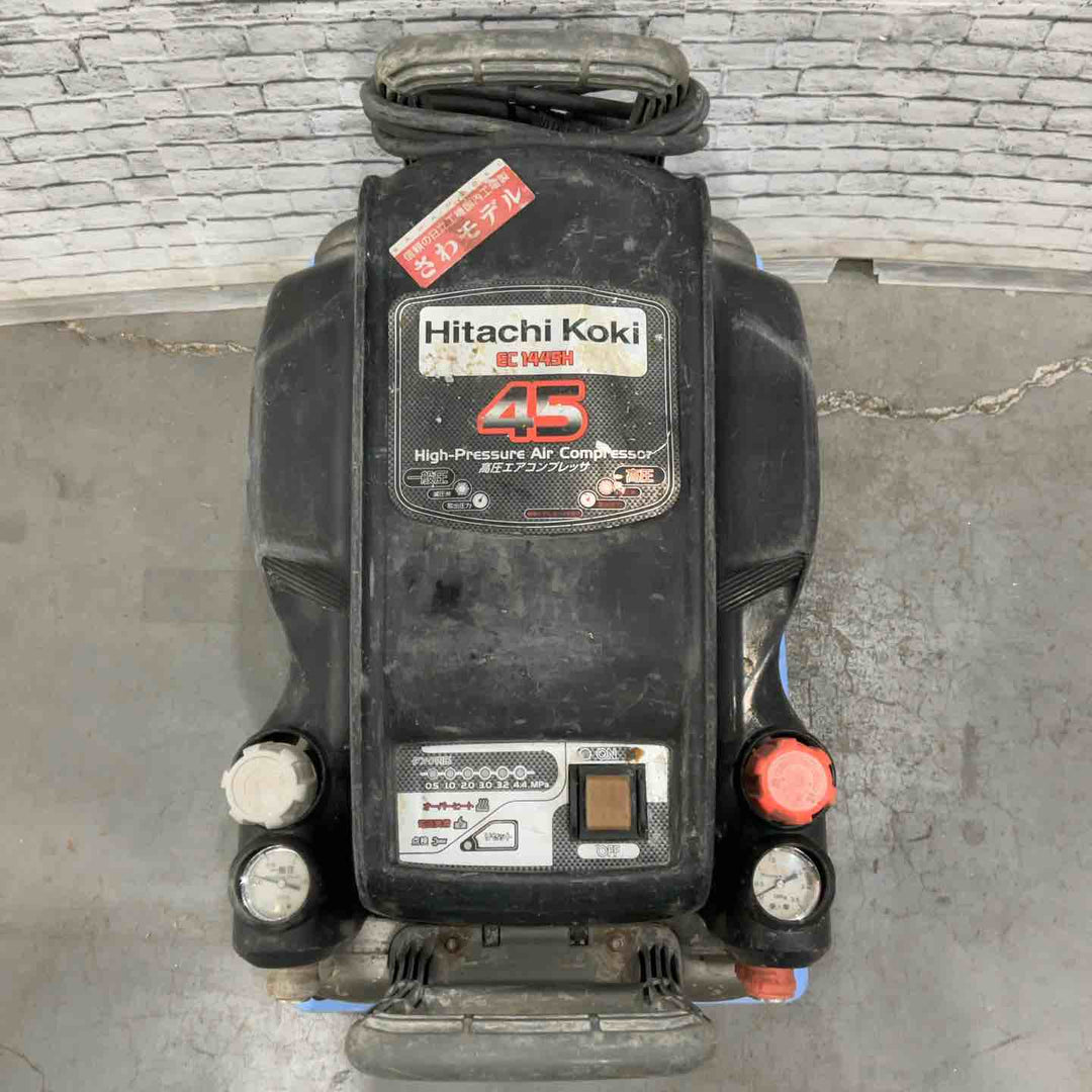 【現状品】★ハイコーキ(HIKOKI ※旧:日立工機) エアコンプレッサー EC1445H 保証なし【川口店】