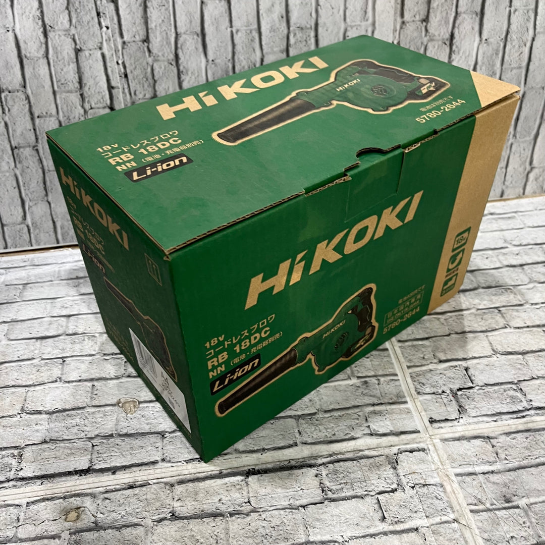 ★ハイコーキ(HIKOKI ※旧:日立工機) コードレスブロア　RB18DC(NN)【川口店】