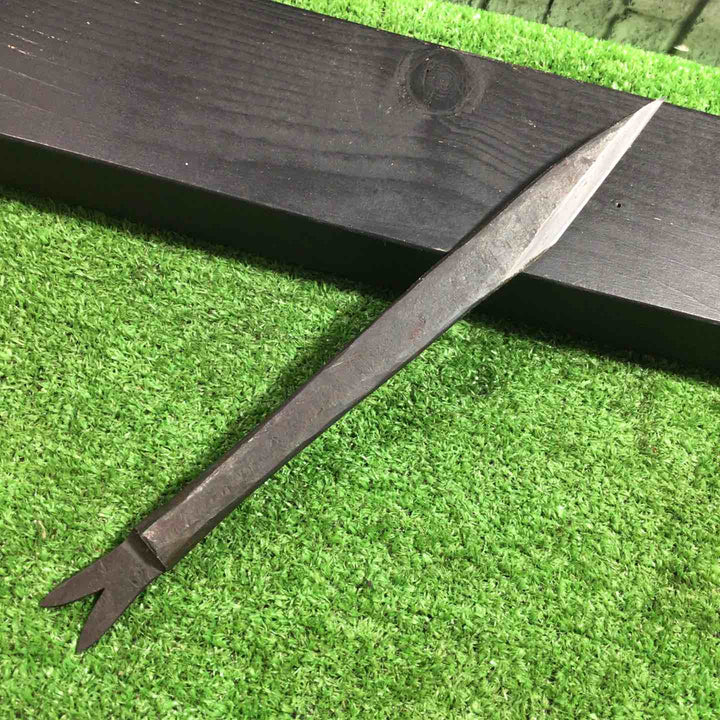 道心斎正行 切出小刀 火造りっぱなし 魚 桐箱付属 全長約270mm 【川口店】