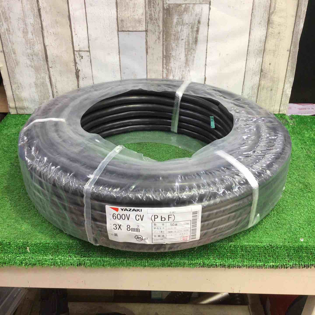 □CVケーブル 3C×8sq 50m巻 新品紙巻/製造2年以内【町田店】