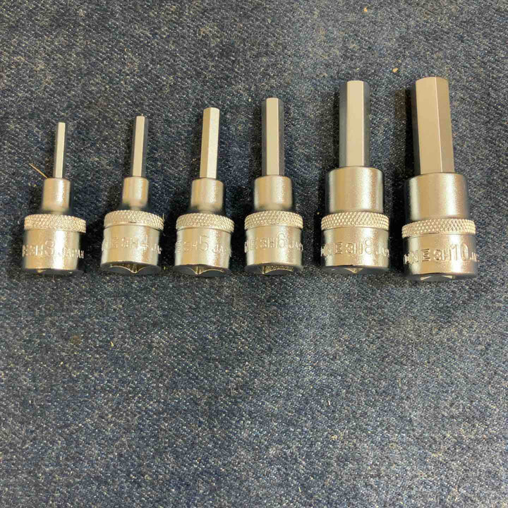 TONE ヘキサゴンソケット 6本セット 3・4・5・6・8・10mm 差込角9.5mm【八潮店】