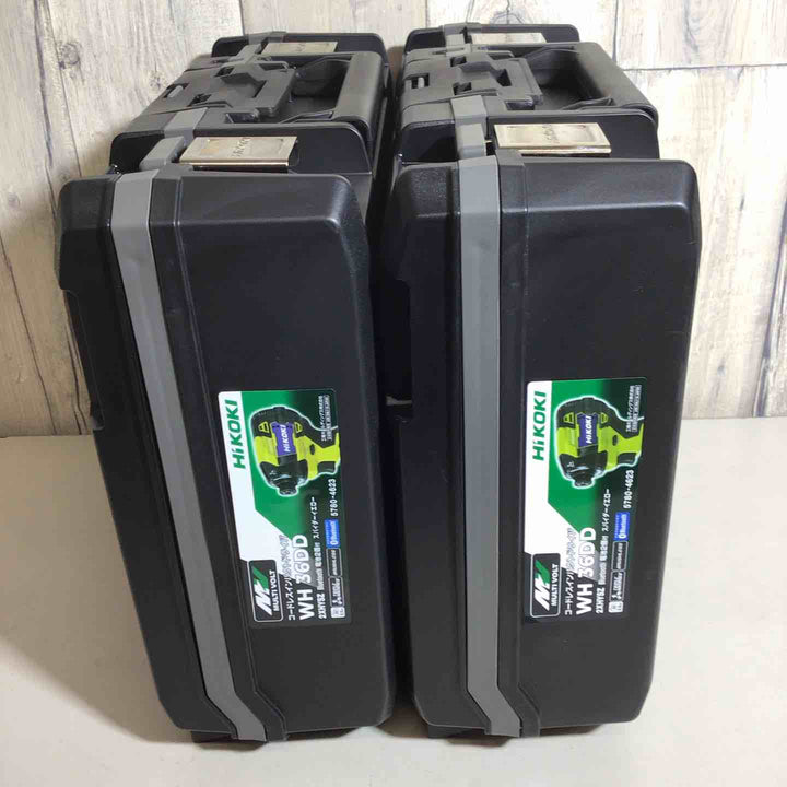 【未使用品】 2台セット ハイコーキ HIKOKI 日立 コードレス インパクトドライバ スパイダーイエロー WH36DD(2XHYSZ) インパクト イエロー 黄 純正 充電式 【戸田店】
