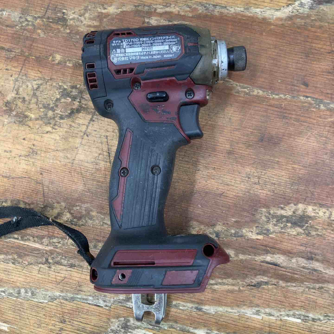 ◇マキタ(makita) コードレスインパクトドライバー TD170DZAR オーセンティックレッド【柏店】