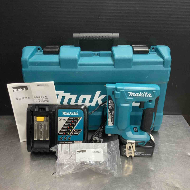 【中古品】マキタ(makita) CT線 コードレスタッカー ST312DRG 充電式タッカ【東大和店】