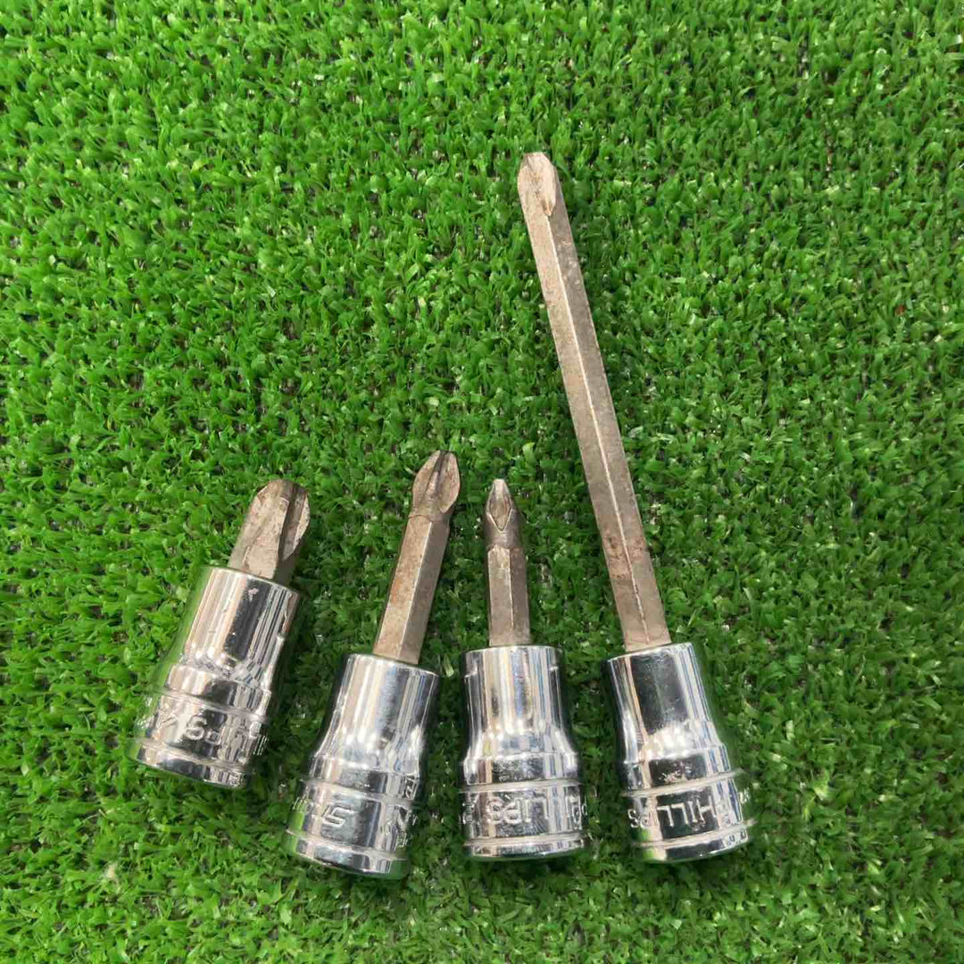 スナップオン(Snap-on) 3/8 プラスビットソケット FP22・32・34・41E 4個セット【草加店】