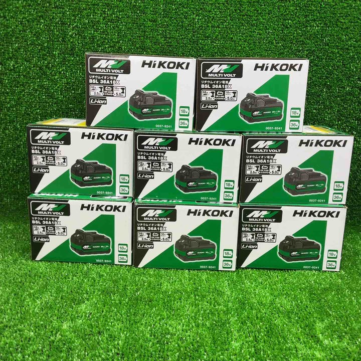 ★ハイコーキ(HIKOKI ※旧:日立工機) リチウムイオンバッテリー 36V/2.5Ah BSL36A18X　8個セット【藤沢店】