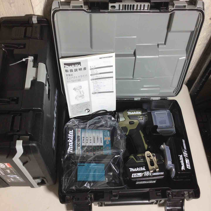 【未使用品】 マキタ makita コードレス インパクトドライバー TD173DRGXO 4台 インパクト オリーブ 純正 純正品 【戸田店】