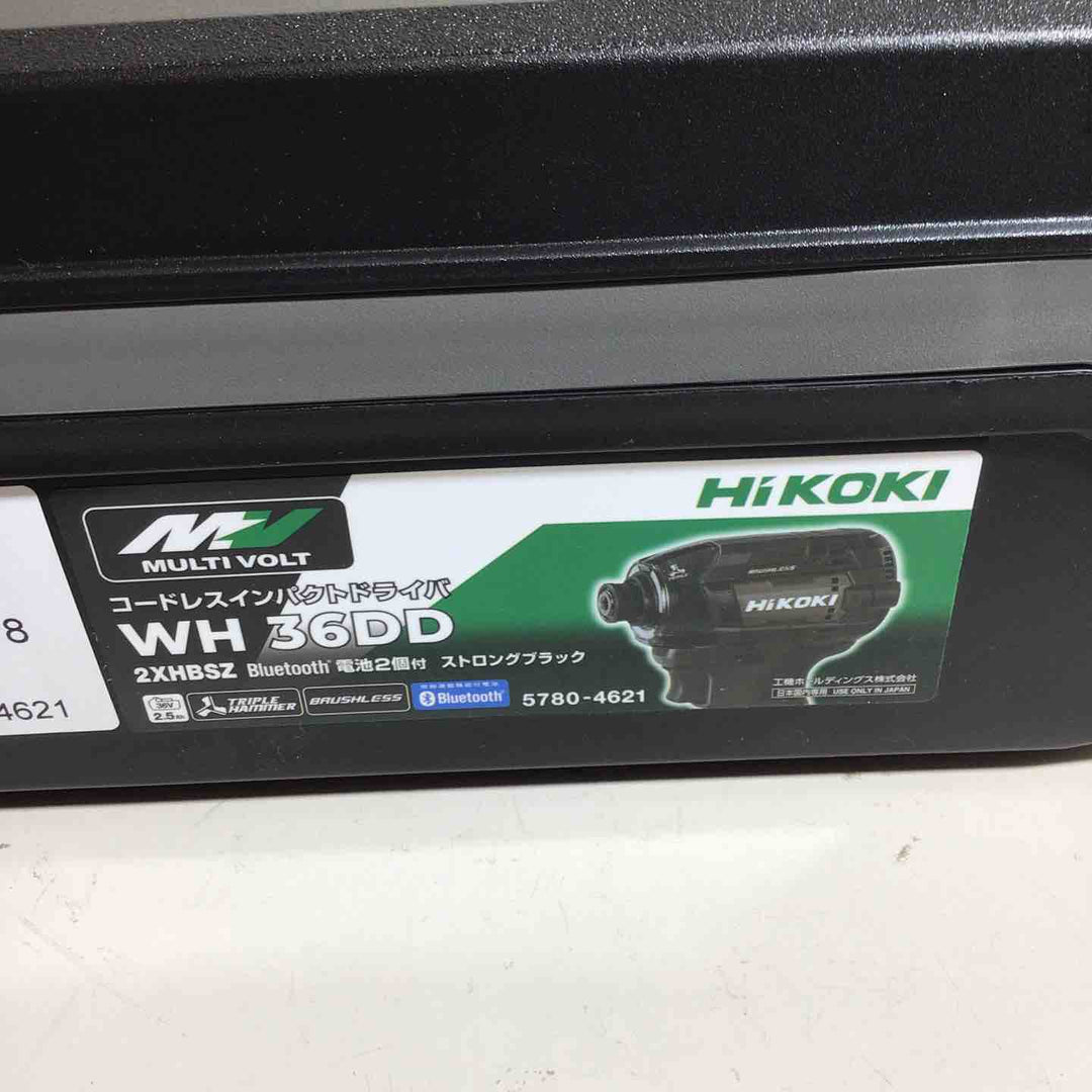 ★ハイコーキ(HIKOKI ※旧:日立工機) コードレスインパクトドライバ ストロングブラック WH36DD(2XHBSZ)【戸田店】