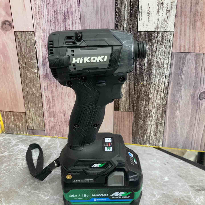 ★ハイコーキ(HIKOKI ※旧:日立工機) コードレスインパクトドライバ ストロングブラック WH36DD(2XHBSZ)【八潮店】
