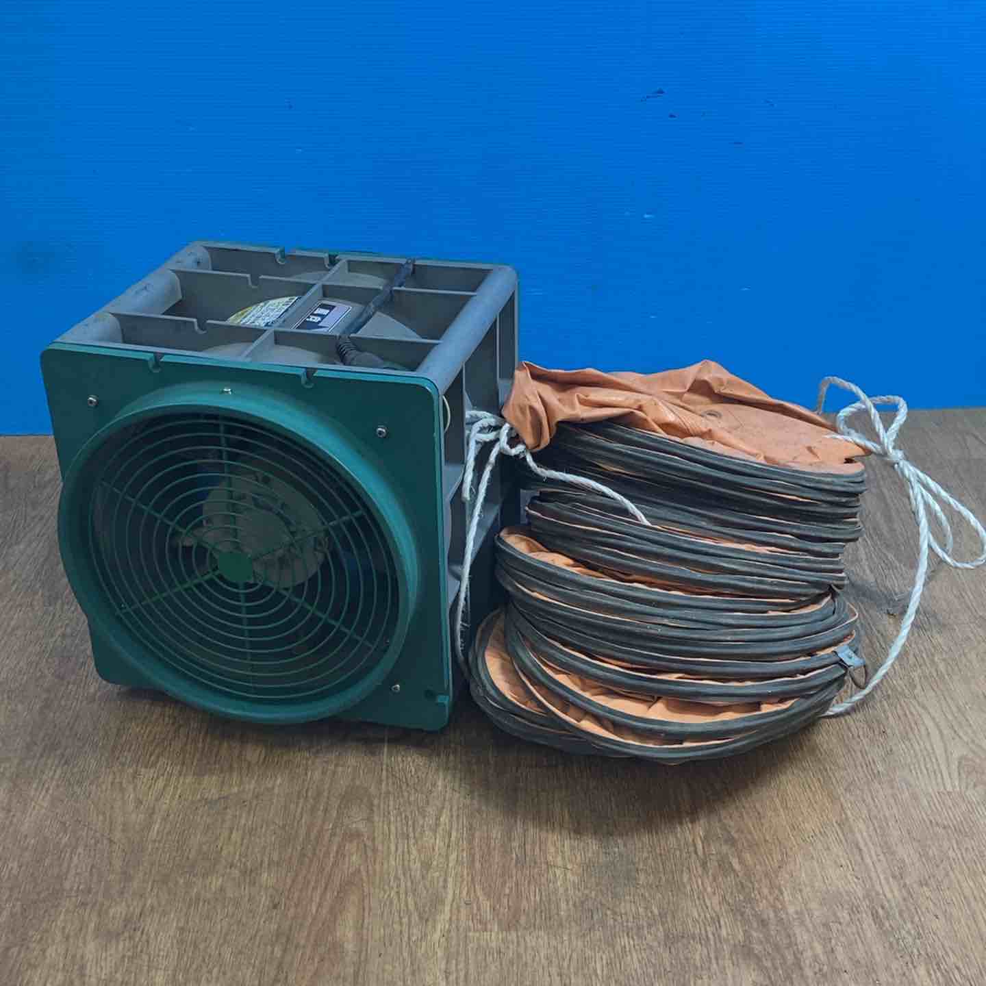 送風機　エバラ ポータブルファン APM6 100V 荏原 ◇エバラ(荏原製作所) 送風機 APM6 ポータブルファン 約4mダクト付き