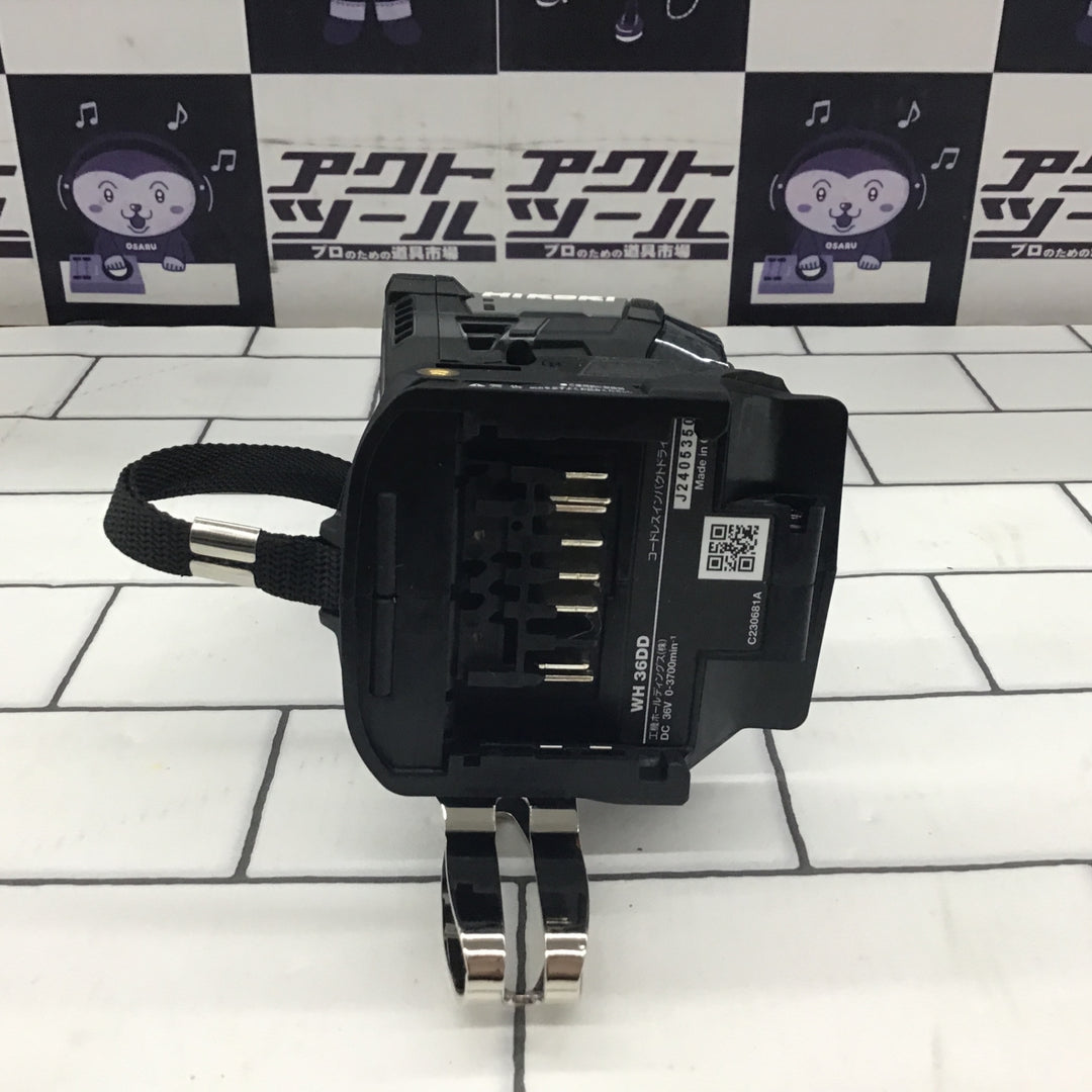 〇ハイコーキ(HIKOKI ※旧:日立工機) コードレスインパクトドライバ WH36DD(NNB) ストロングブラック【所沢店】