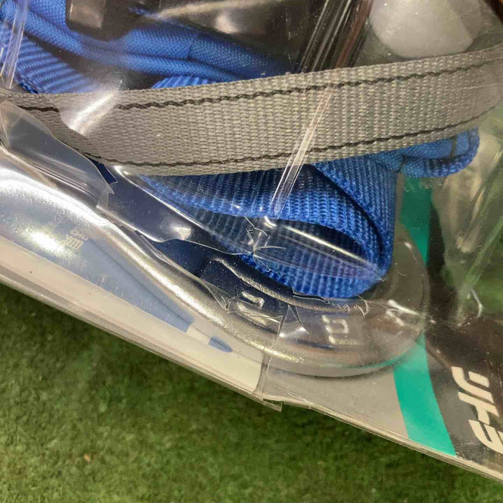 TSUYORON　胴ベルト型墜落制止用器具（巻取タイプ）ロック機構なし　リトラ　青　Ｍサイズ　幅50mm×長さ1200mm 3個セット【町田店】