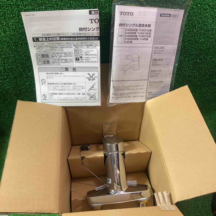 ◇TOTO 台付シングル混合水栓 TLHG30EGR【川崎店】