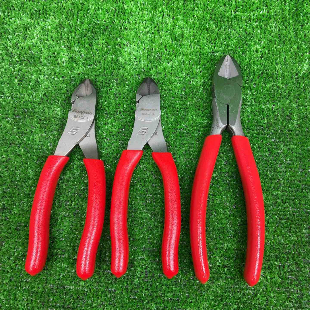 Snap-on ニードルノーズプライヤー 95ACF、ダイヤゴナルカッター 86ACF×2、ダイアゴナルカッター 387BCP、プライヤー  EP891A 5点セット【藤沢店】