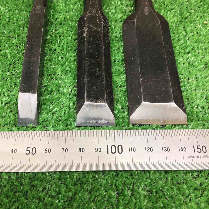 【中古・現状品】 舞鶴 銘 鑿 のみ ＊3本組 【鴻巣店】