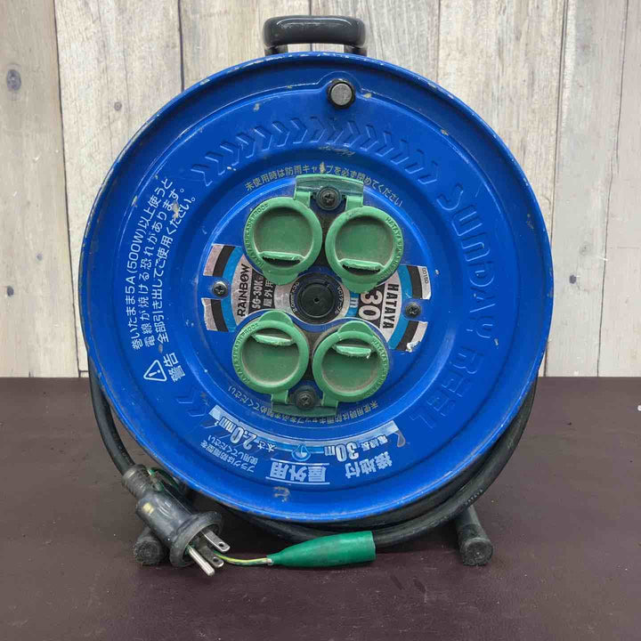 【中古品】 ハタヤ(HATAYA) サンデーレインボーリール（屋外用） SG-30K コードリール 【東大和店】