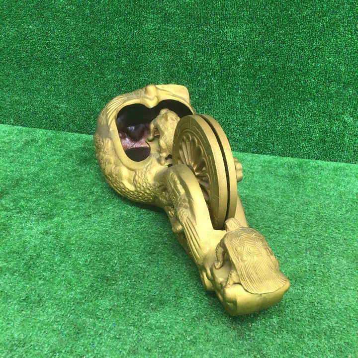 【現状品】 墨壺 1尺5寸 木製金色 インテリア 【鴻巣店】