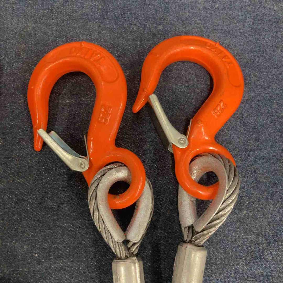 【未使用品】◇TAIYO 2本吊り ワイヤースリング 6ｍ/ｍｘ1.5Ｍ 0.35ｔ【八潮店】