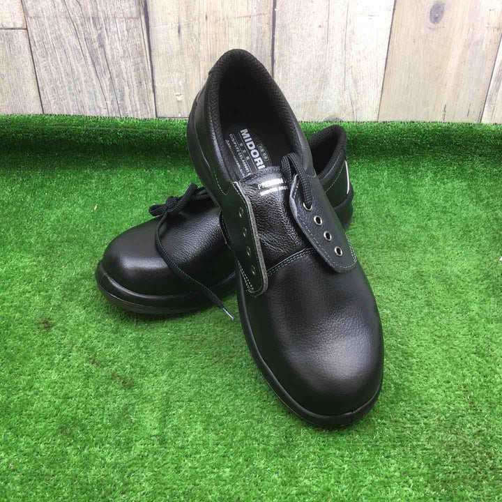 ▼ミドリ安全革製軽量2層底安全靴27.5EEE　PRM210黒【富山店】◆アクトツール富山店◆レ