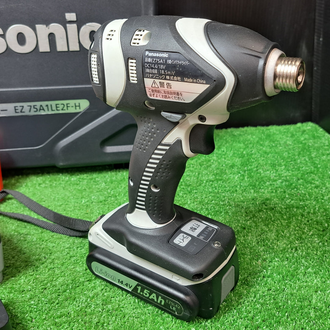 【美品】★パナソニック(Panasonic) コードレスインパクトドライバー EZ75A1LE2F-H【岩槻店】