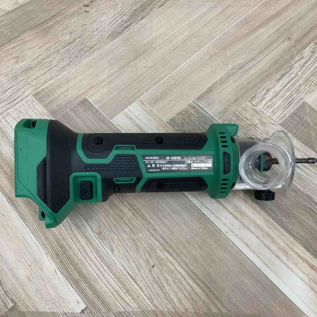 ◇HiKOKI(ハイコーキ) 18V コードレス ボードトリマ 軸径6mm 3mm 取り付け可能 蓄電池・充電器・システムケース別売り M18DYA (NN)【八潮店】