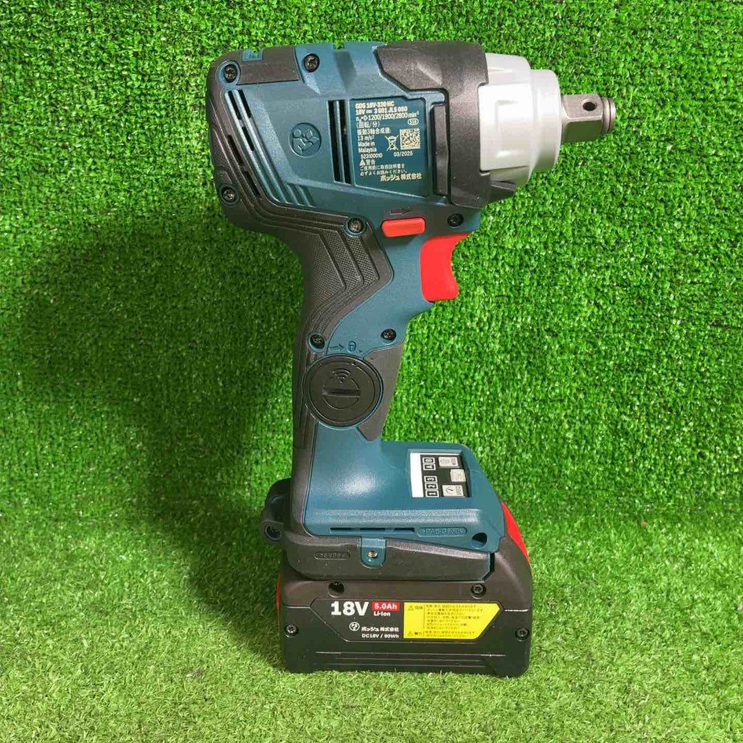 【未使用品】Bosch Professional(ボッシュ) 18Vコードレスインパクトレンチ GDS18V-330HC (5.0Ahバッテリー2個・充電器・キャリングケース付) 【藤沢店】