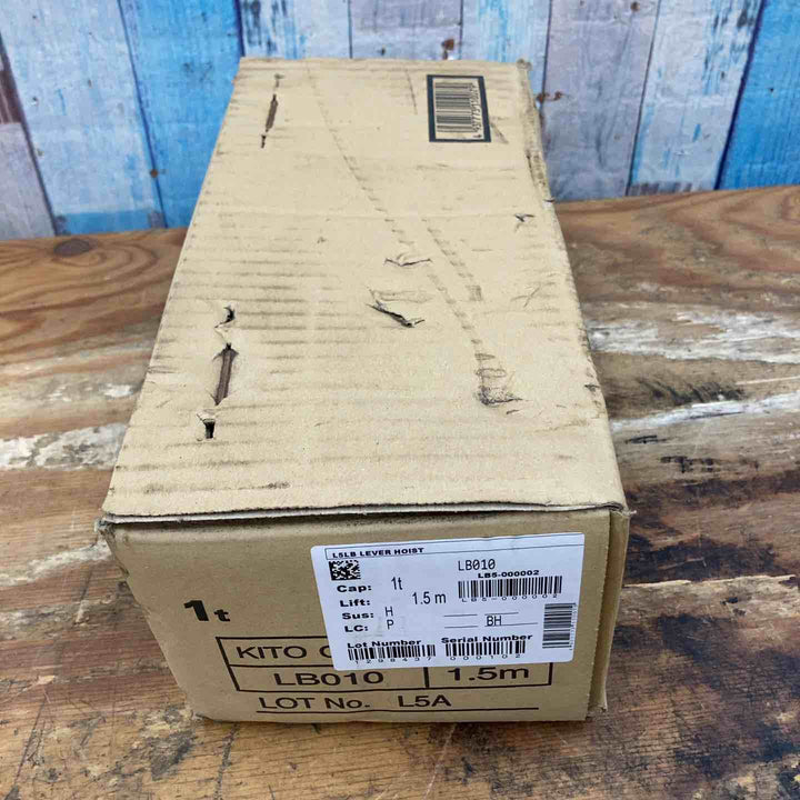 【未使用品/未開封】◇キトー(KITO) レバーブロック LB010 定格荷重1t 標準揚程1.5ｍ【柏店】