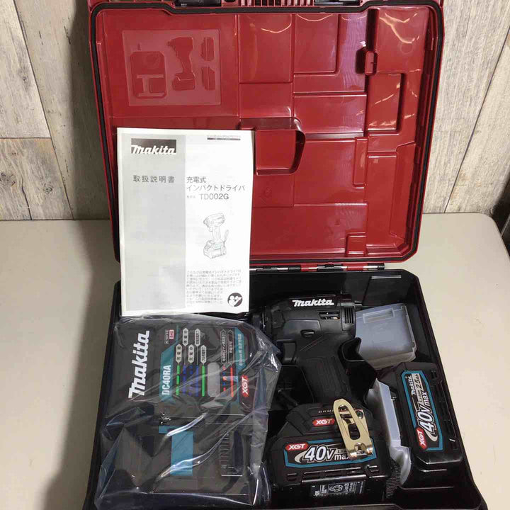 【未使用品】 マキタ makita コードレス インパクトドライバー TD002GRDX インパクト フルセット 純正 純正品 ブラック 黒 【戸田店】
