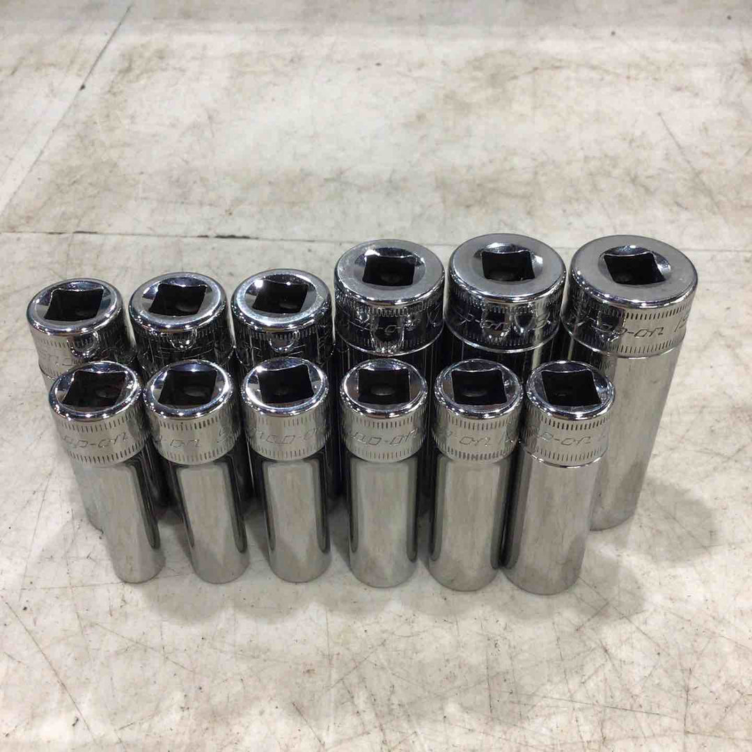 スナップオン(Snap-on) 3/8フランクドライブエクストラ(FDX)ディープソケット12点セット 212YSFSMY 【川口店】