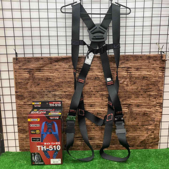 ◇ツヨロン(TSUYORON) 新規格 墜落制止用器具 ライトハーネス TH-510-OT-BLK-M-BX【川越店】
