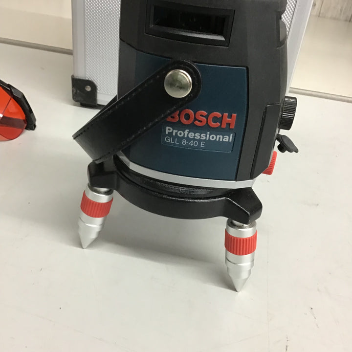 【中古品 美品】○ボッシュ BOSCH 電子整準方式 ・レーザー墨出し器 GLL8-40E【戸田店】