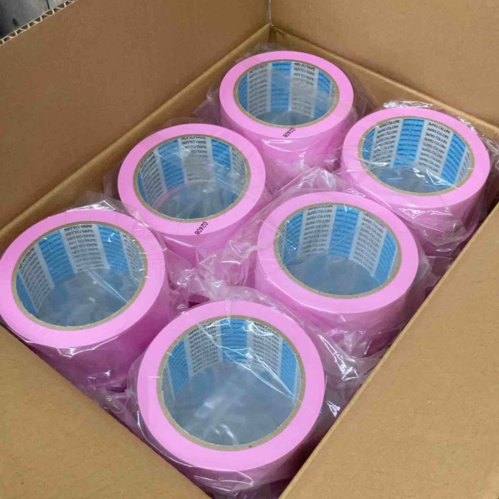 ▼日東電工(Nitto)床養生テープ さくら色 No.397 30巻 1箱 50mm×25ｍ 長期保管品【戸田店】