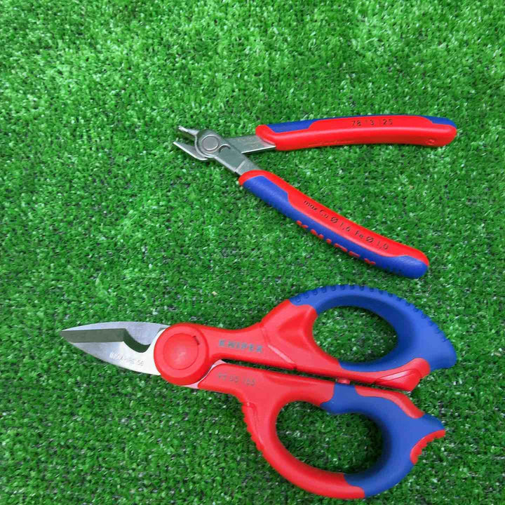 KNIPEX ミニクリッパー 250mm 7101250、ケーブルカッター 9512165、スーパーニッパー 125㎜ 7813125、ケーブルシザース 9505155 計4点セット【藤沢店】