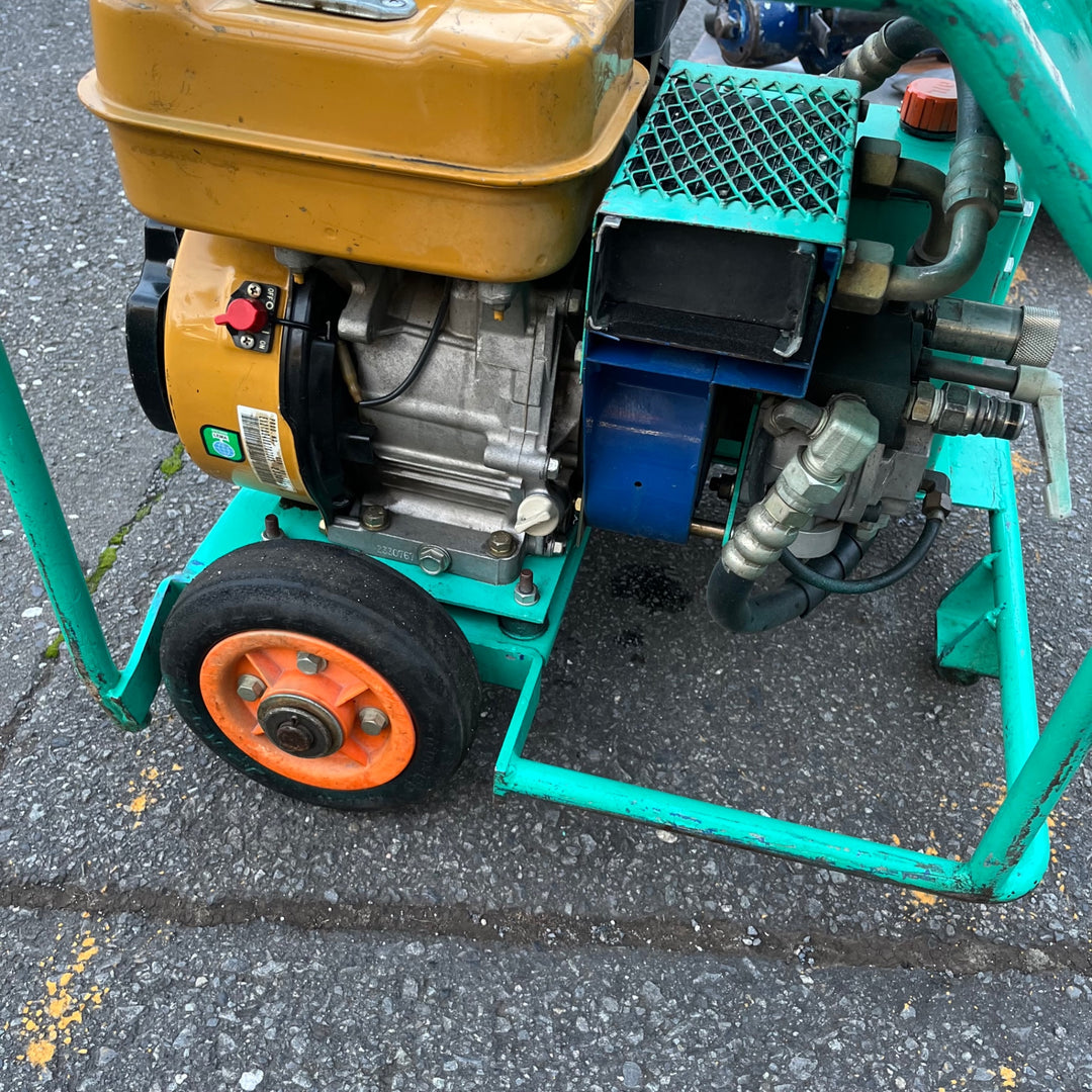 【中古品/店頭受取り限定】三笠・丸善 エンジン小型油圧ユニット・油圧ホース・ブレーカー付き【東大和店】
