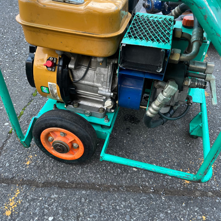 【中古品/店頭受取り限定】三笠・丸善 エンジン小型油圧ユニット・油圧ホース・ブレーカー付き【東大和店】