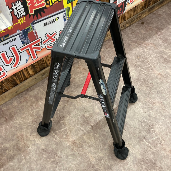 【店頭受取り限定】〇長谷川工業(Hasegawa) 専用脚立 脚軽 BLACK 3段 RZB-09b (0.79m) (17761)【2020年モデル】【所沢店】