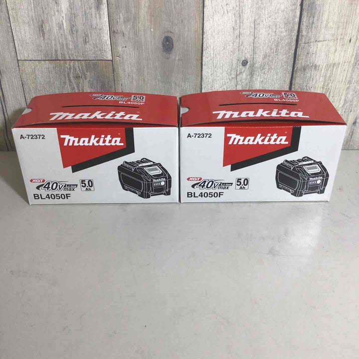 【未使用品】 純正 マキタ makita リチウムイオンバッテリー 40Vmax/5.0Ah BL4050F 2個 バッテリー 40V 【戸田店】
