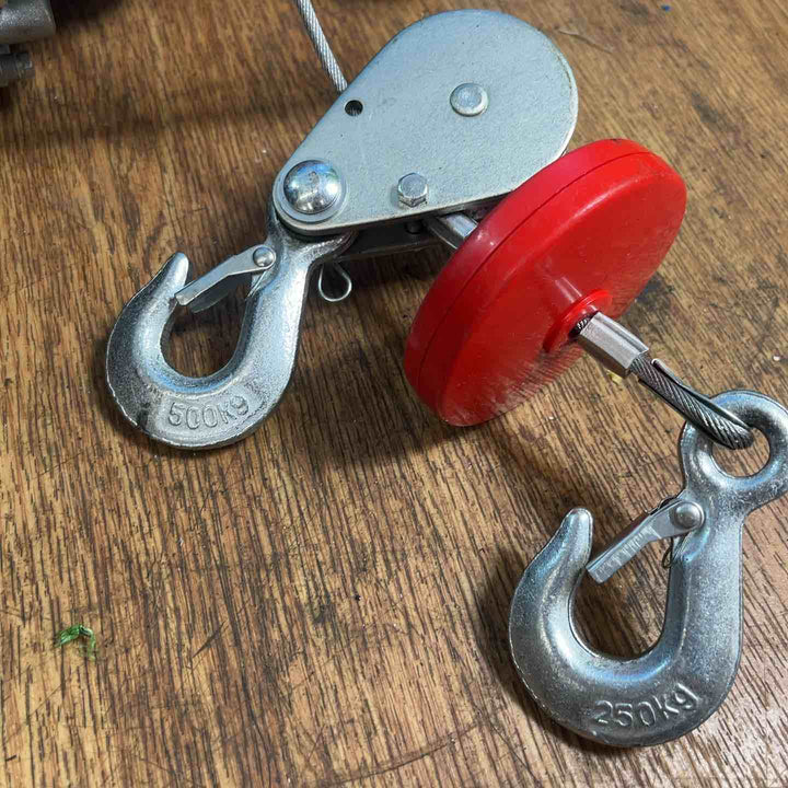 無線式電動ホイスト PA500B 最大500kg ワイヤレス リモコン ウィンチ メーカー不明【岩槻店】