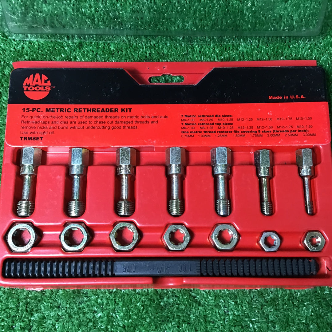 【美品/中古】マックツール(MACTOOLS)メトリック ネジ山修正セットTRMSET【岩槻店】